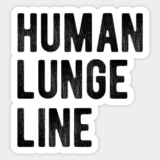 Human Lunge Line Sticker